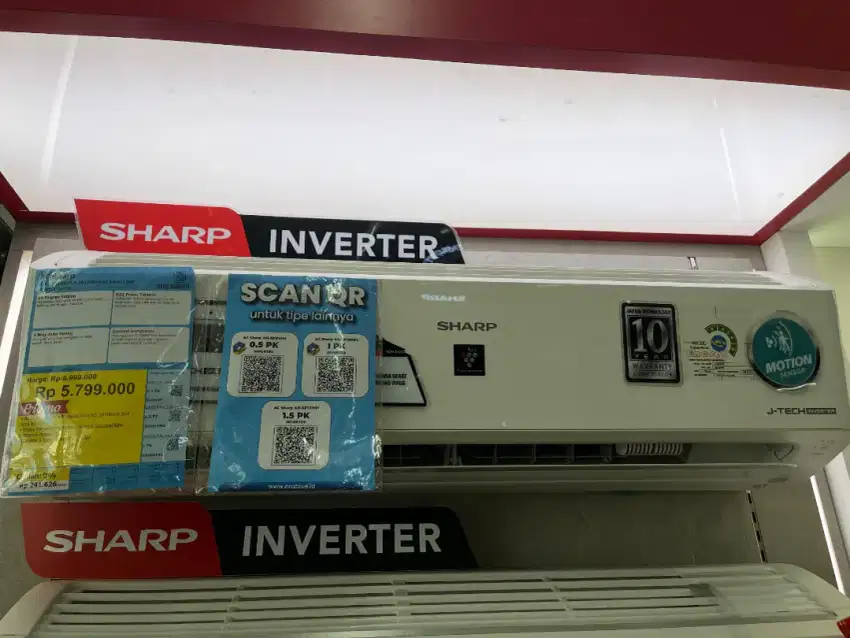 AC SHARP 1/2PK INVERTER & PLASMACLUSTER