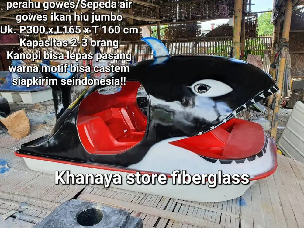 Sepeda air bebek fiber baru/Mainan bebekkan gowes danau/Perahu wisata