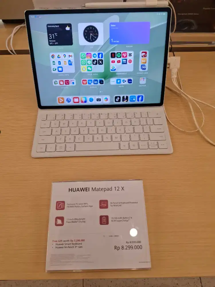 HUAWEI MATEPAD 12X 12/256 GRATIS MPEN DAN KEYBOARD