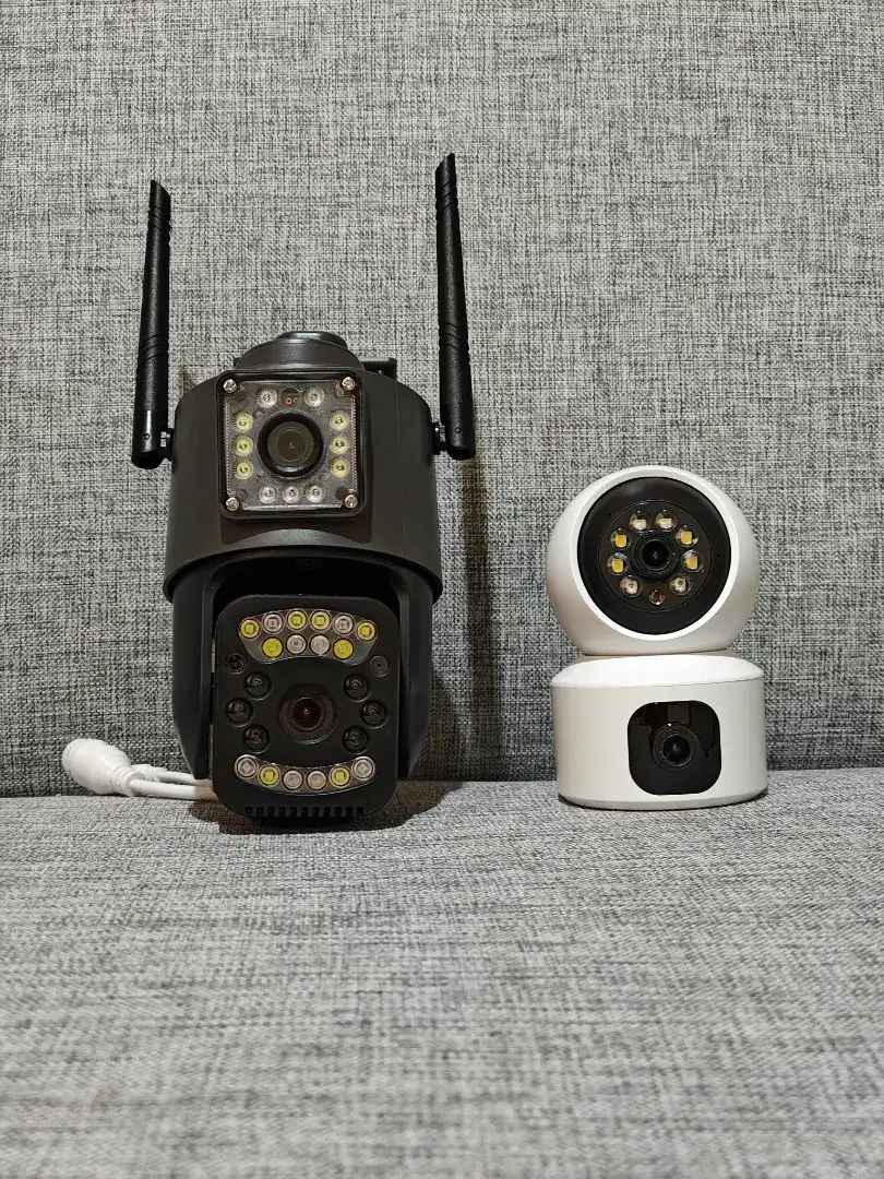 cctv wifi Dual lensa buat keamanan kantor,rumah,pabrik,toko dll