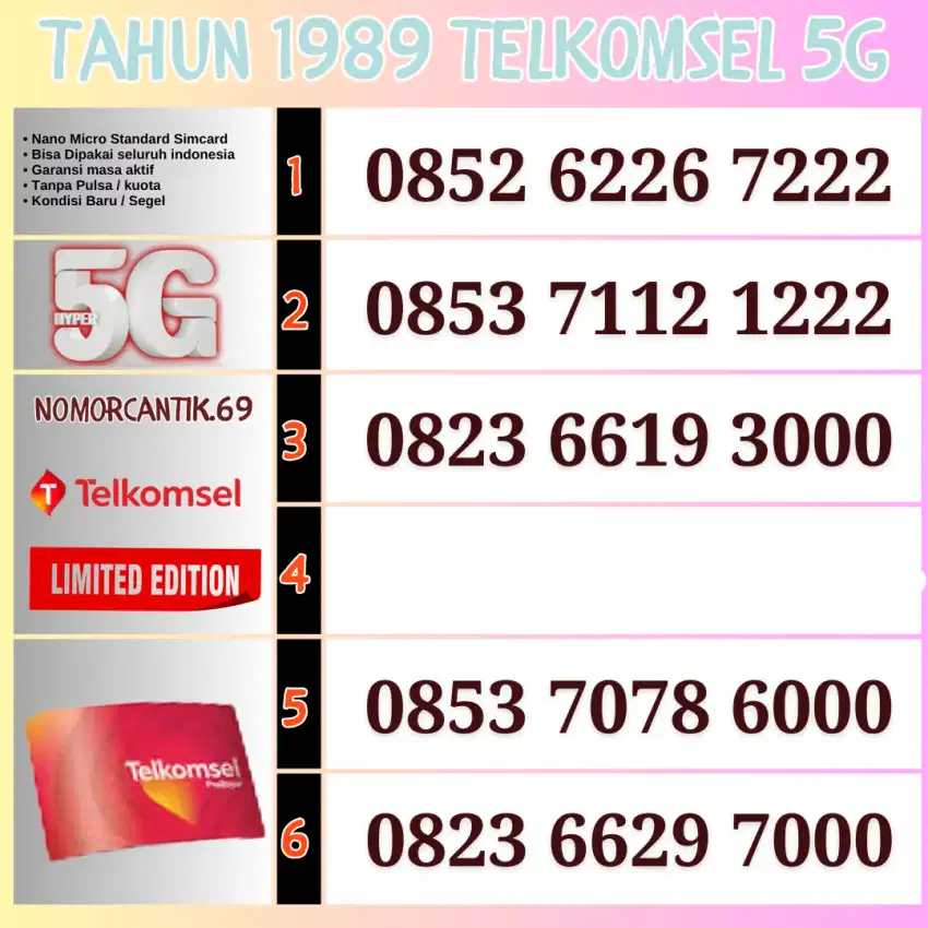 NOMOR CANTIK TELKOMSEL AS COMBO SAKTI SUPER