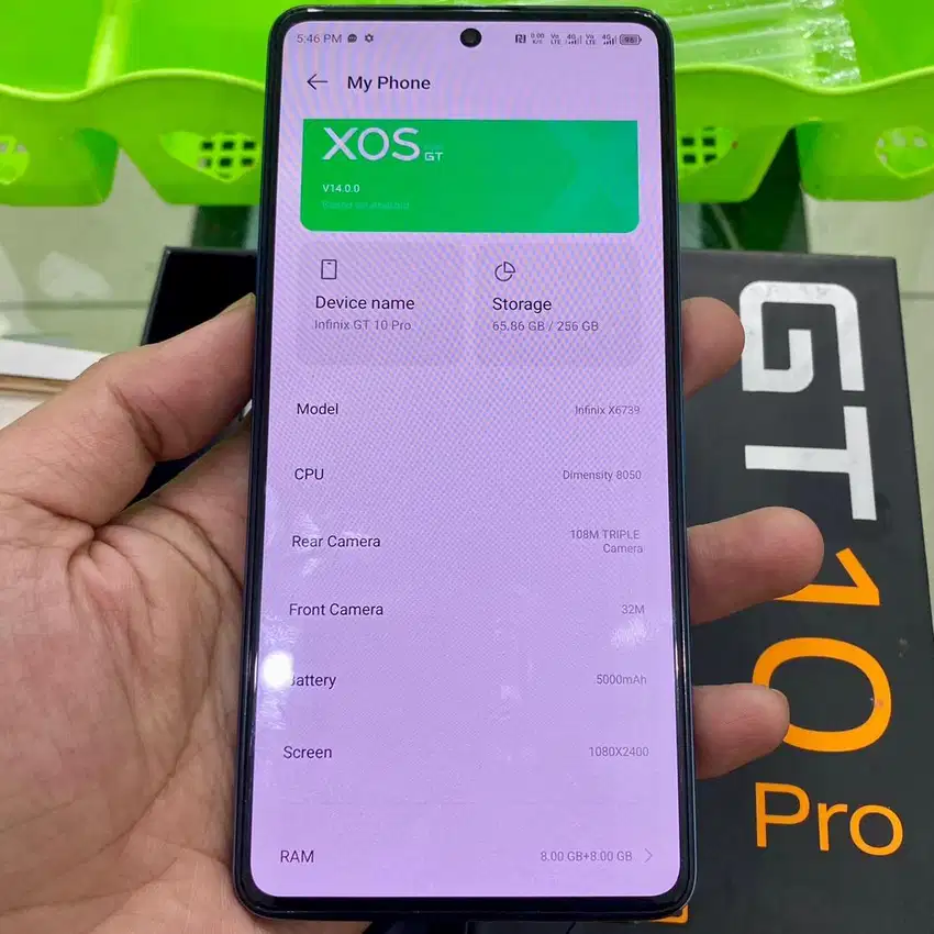 Infinix gt 10 pro 8 / 256 resmi fullset original