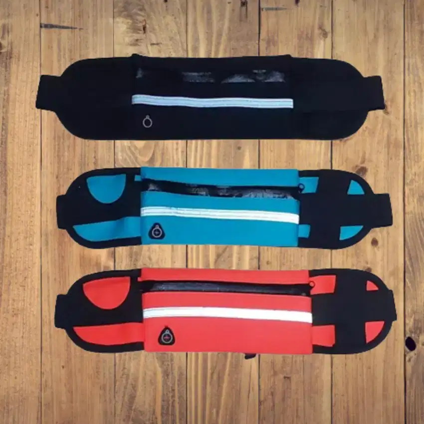 Tas Pinggang Elastis Dompet Tipis OlahRaga Gowes Running Belt Joging