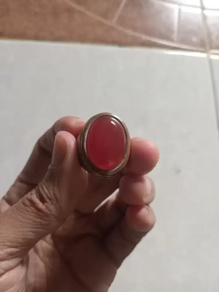 Batu akik raflesia orange