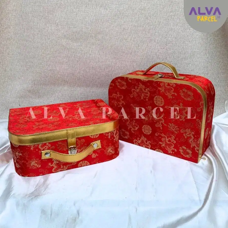 Box Hampers Model Koper Bahan Cheongsam | Box Packaging Koper Imlek
