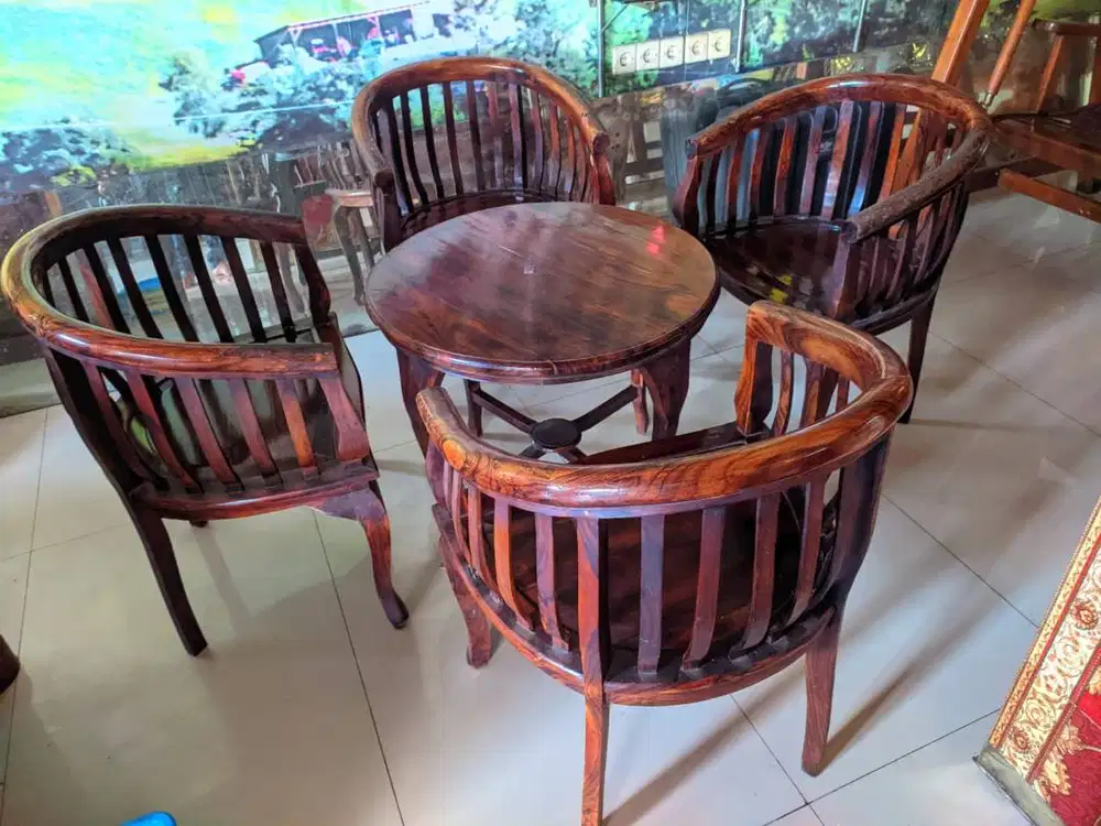 Jual 1 set kursi betawi jati