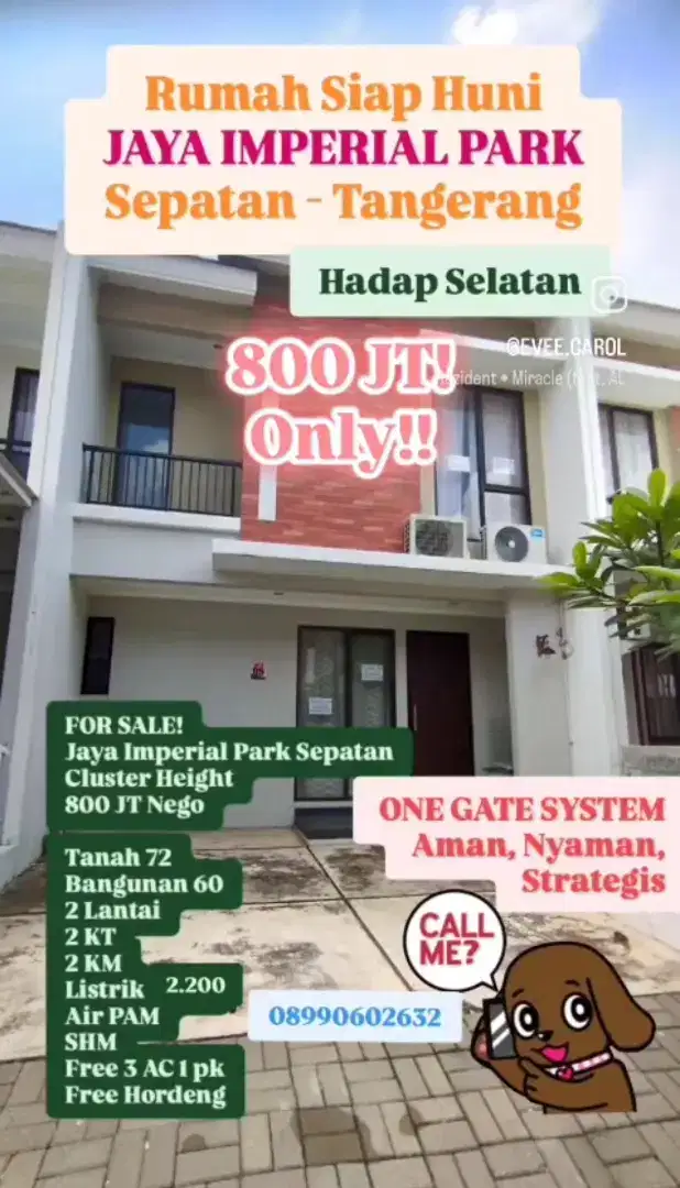 2 Beds 2 Bath 2 lt BU, hanya 800jt