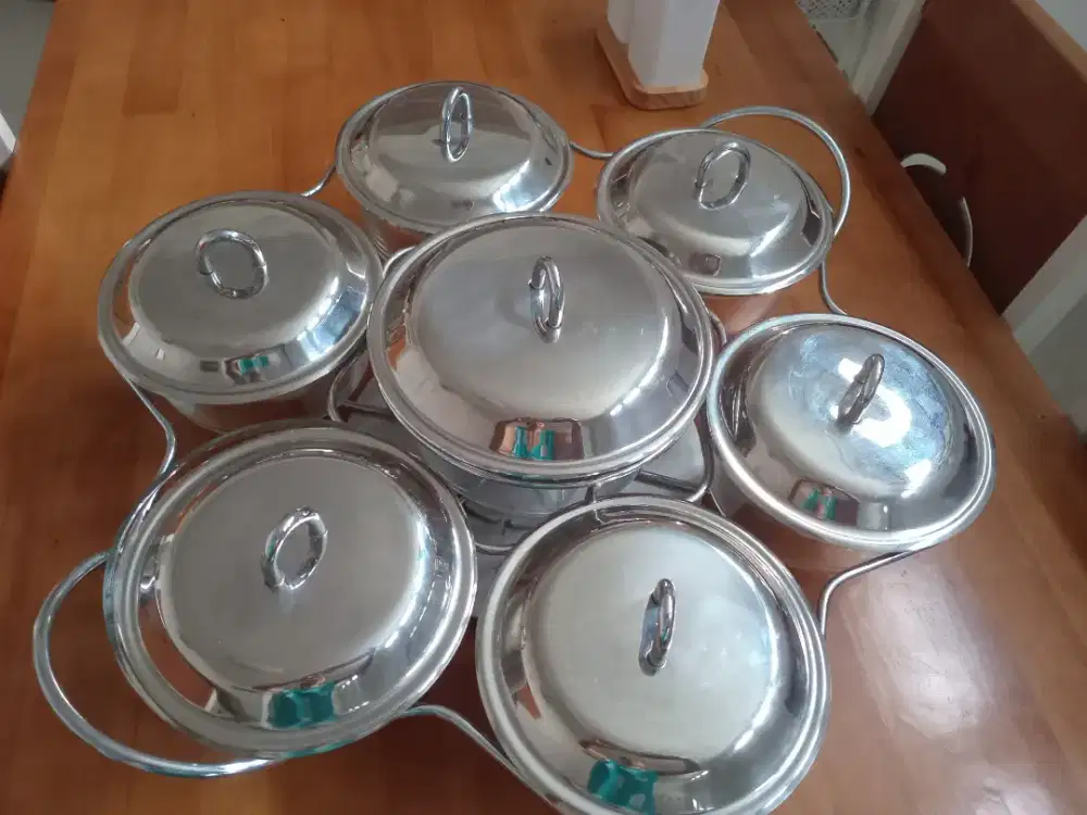Di jual tempat sayur kaca tutup stainless