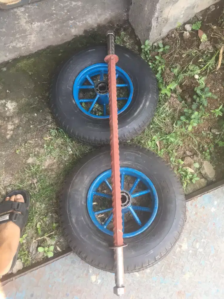 Roda gerobak set ring 8