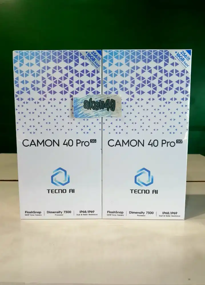Tecno Camon 40 Pro 5G Dimensity 7300 8GB 256GB Kamera 50Mp Sony OIS