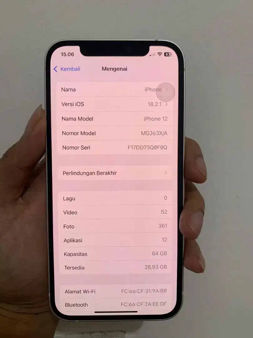 Iphone 12 64 inter no minus all operator