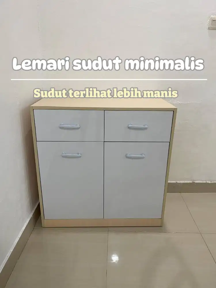 LEMARI SUDUT MINIMALIS FINISHING HPL
