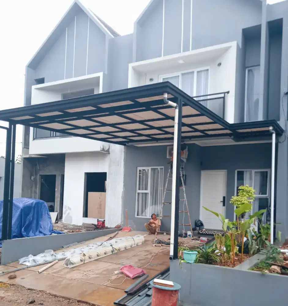 Kanopi Alderon dobel layer 10mm minimalis