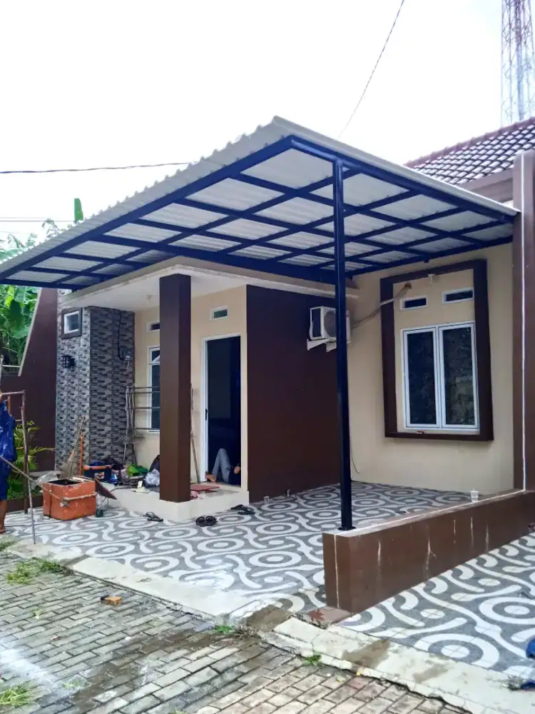 Kanopi Alderon dobel layer 10mm minimalis