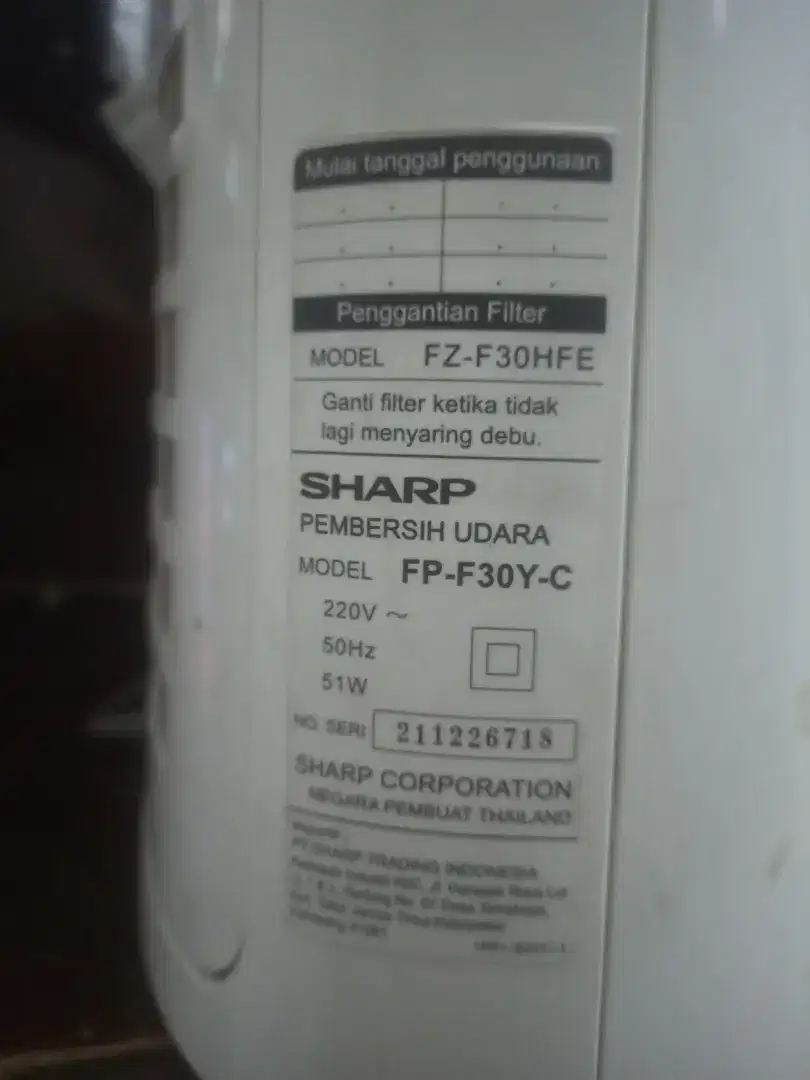 SHARP FP-F30Y-C