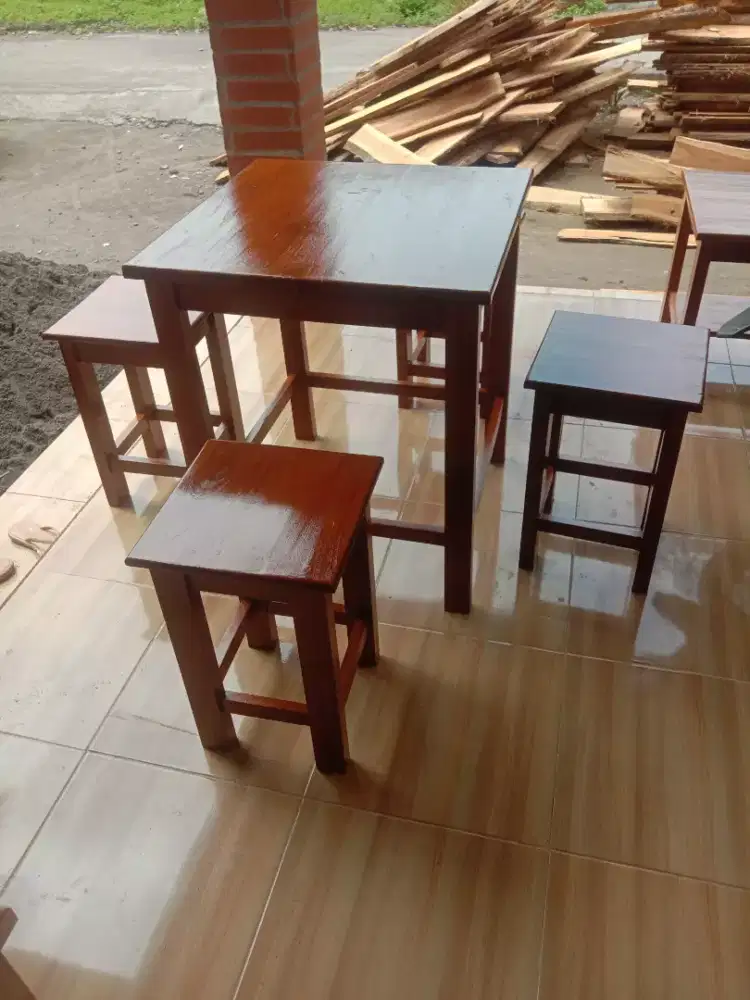 meja warung kayu jati