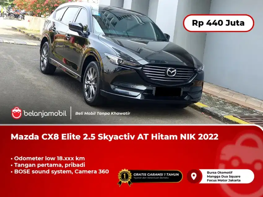 [ KM 18RB ] Mazda CX-8 CX8 CX 8 Elite 2.5 Skyactiv AT Hitam 2022 2023