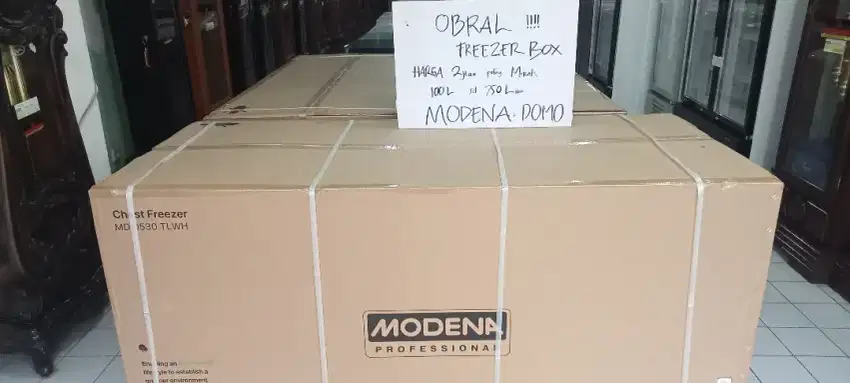 Freezer box baru Modena 330Liter