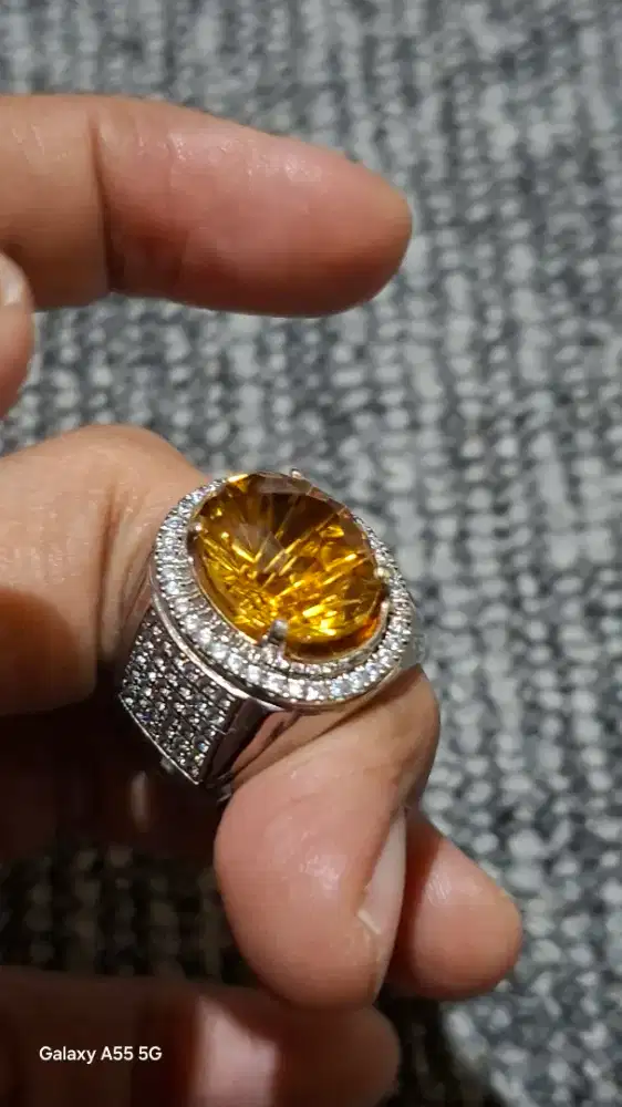 Batu Permata Natural Citrine gold (Quartz)
