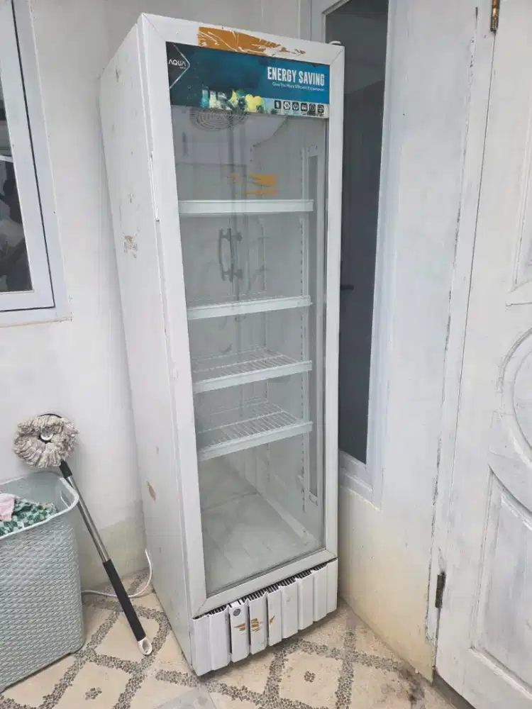 Kulkas Showcase  Aqua Japan 4 Rak