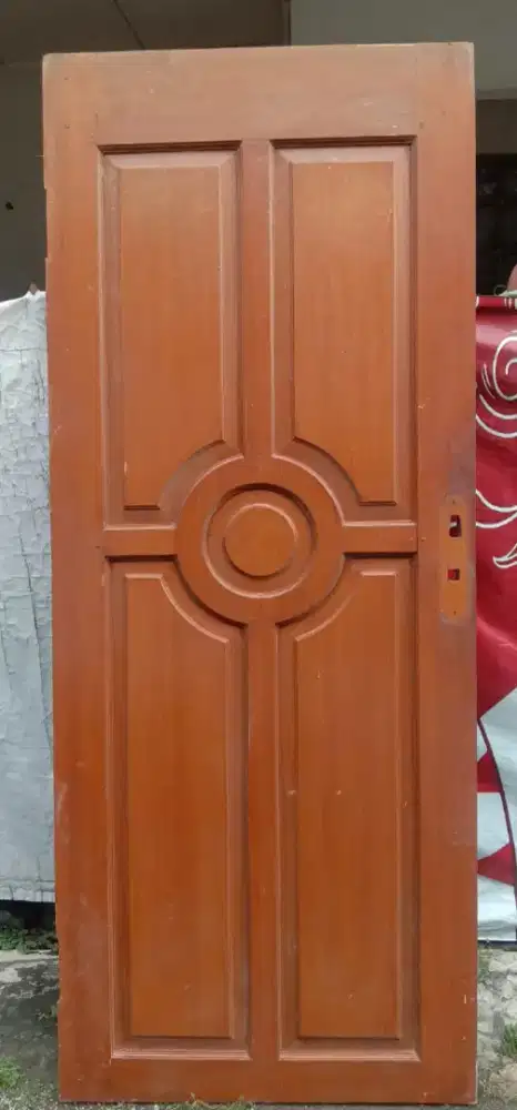 Jual daun pintu dari pohon jati