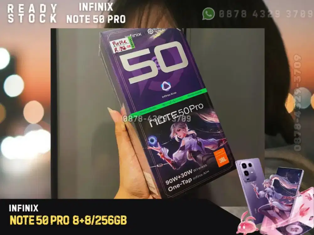INFINIX NOTE 50 PRO 8+8/256 NEW GARANSI RESMI