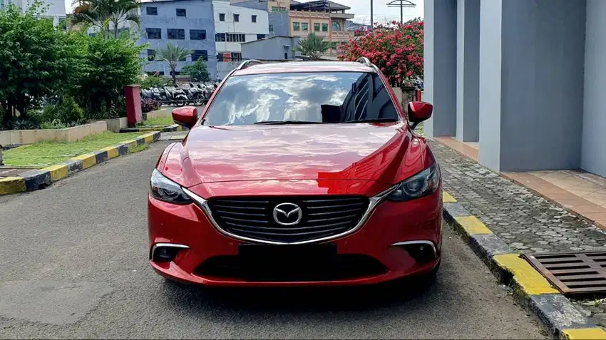 Mazda 6 Estate Elite 2.5L Wagon AT Merah 2018 Low Km Antik 35Rb Record