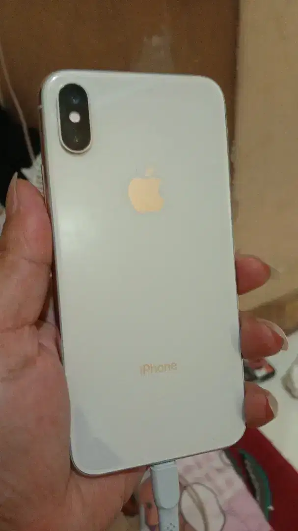 Iphone X 256 putih mulus inter fulset