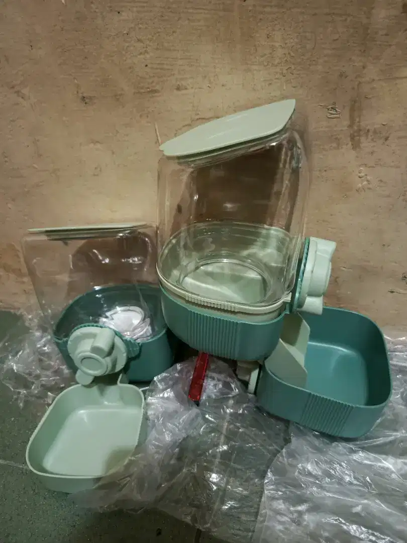 1Set Tempat makanan & minum hewan original, kucing/anjing & se ukuran