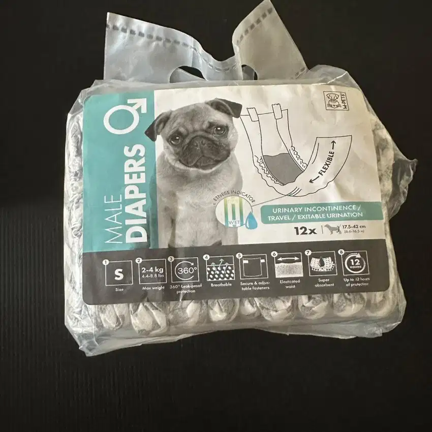 [New] Popok Diapers Male Jantan Size S M-Pets