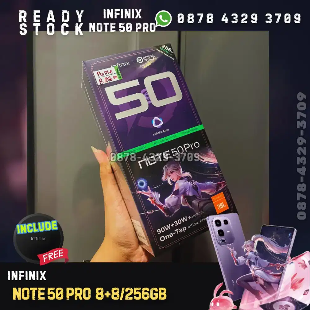 INFINIX NOTE 50 PRO 16 (8+8) /256 NEW GARANSI RESMI