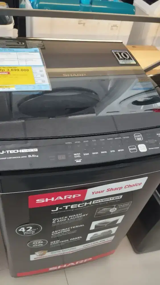 Mesin cuci sharp 9.5kg