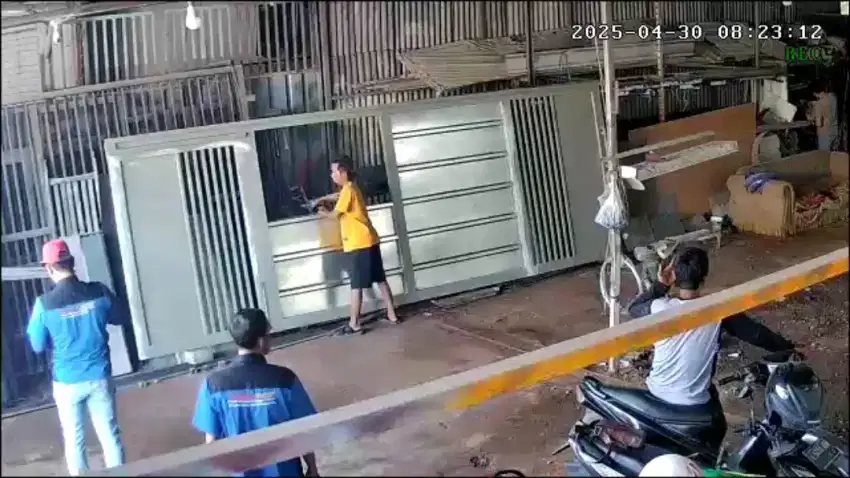 Pagar Canopy Pintu besi
