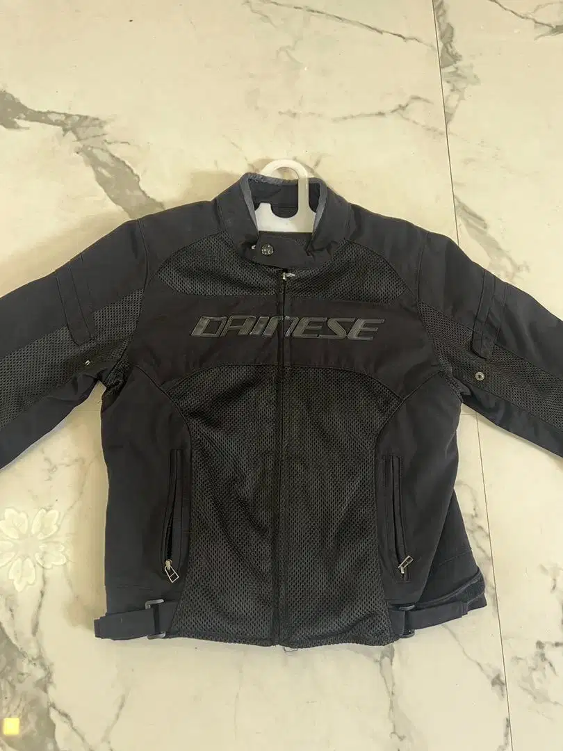 Jaket motor DAINESE D1 AIR FRAME BLACK ORIGINAL Yellow Corn Simpson