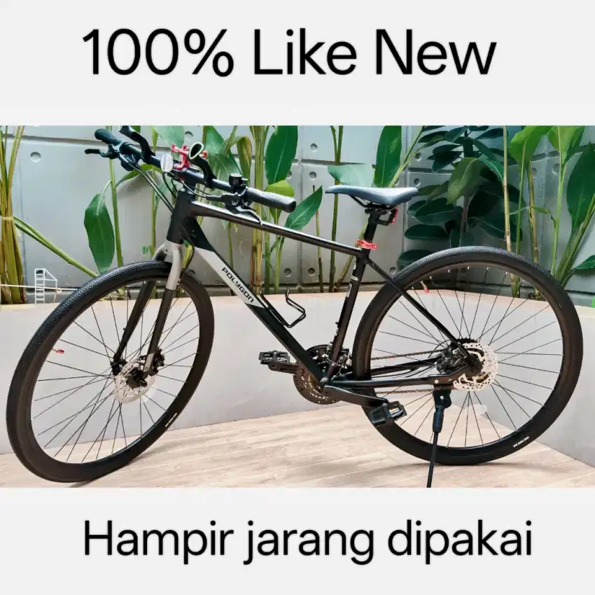 Sepeda Polygon Path 3 Size M warna hitam kondisi Like New