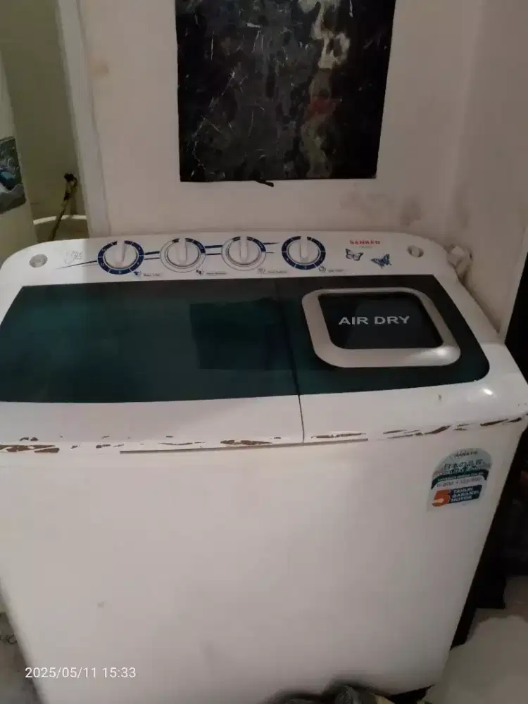 Mesin cuci sanken 2 tabung