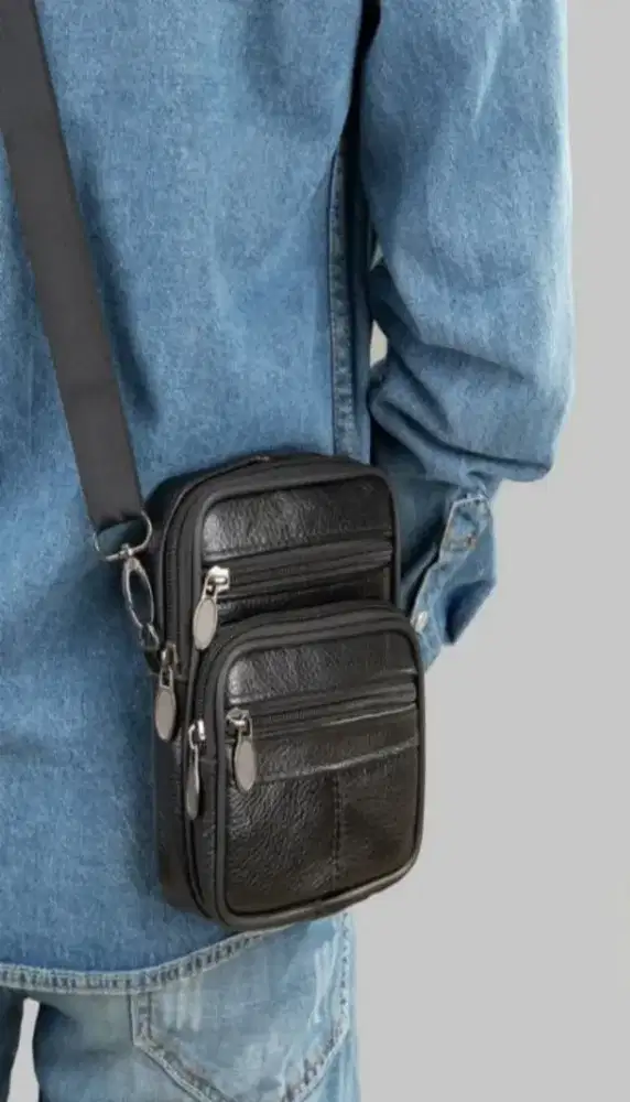 Tas Selempang Kulit Asli