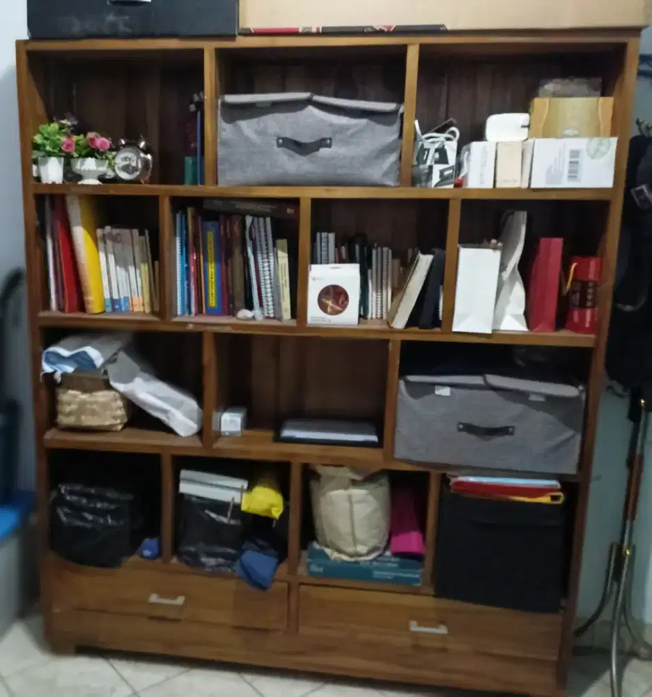 Jual Rak Buku KAYU JATI Jepara