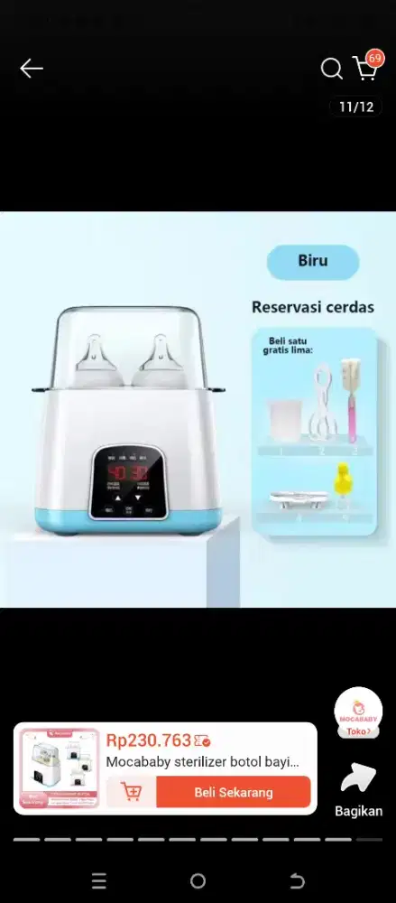 Penghangat susu bayi