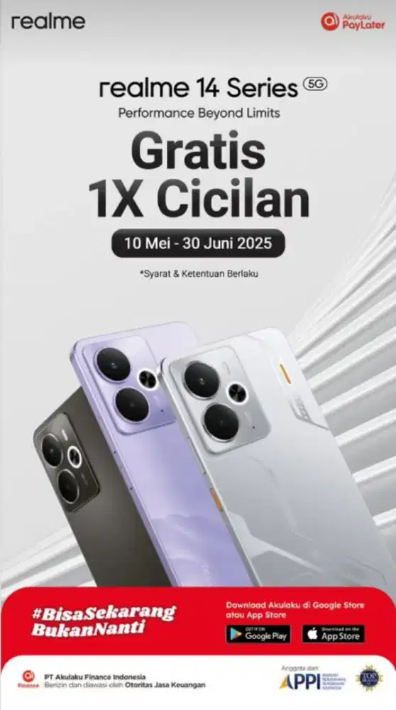 BARU AREALME 14 5G SERIES KREDIT KTP SAJA.