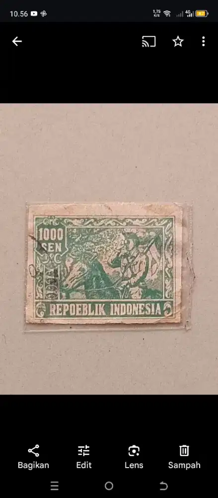 Perangko kuno _1000 cen
