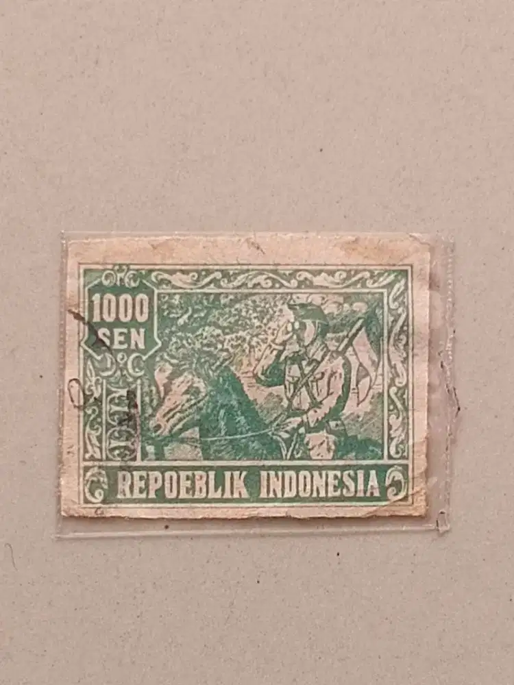 Perangko kuno _ 1000 cen