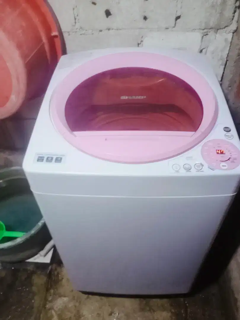Jual mesin cuci 1 tabung otomatis merk sharp