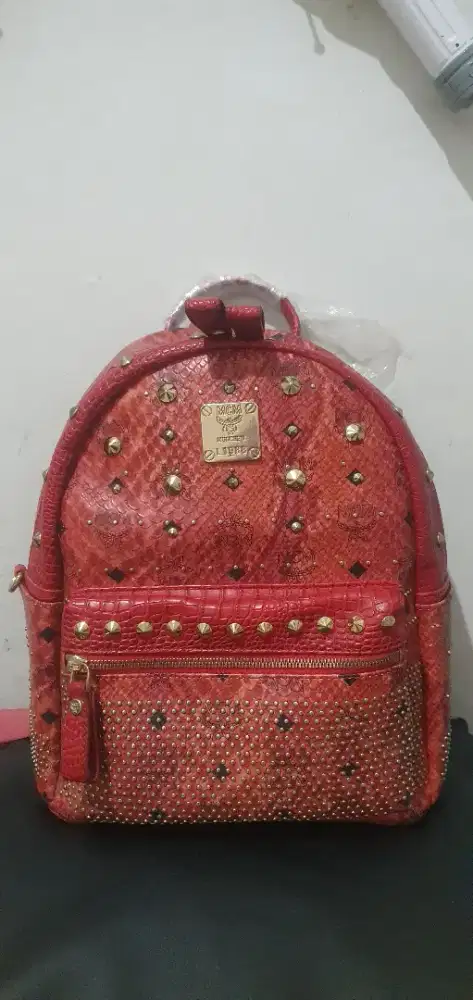 Tas RanseL Wanita Brand MCM Maroon