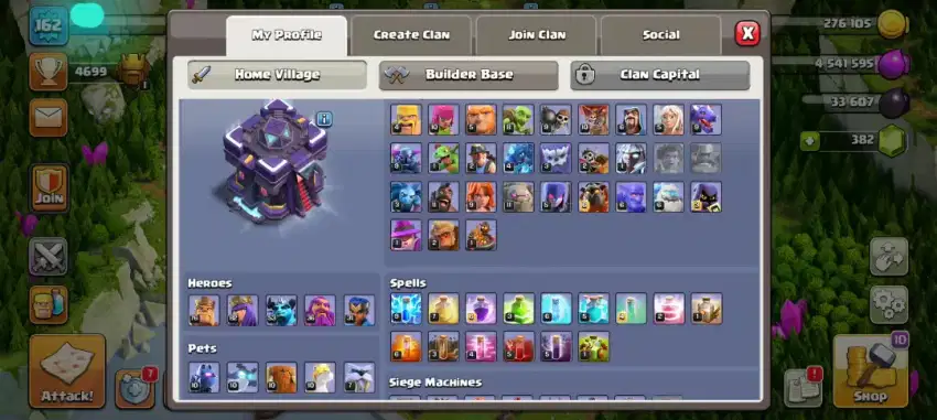 Akun COC TH. 15 level 162++