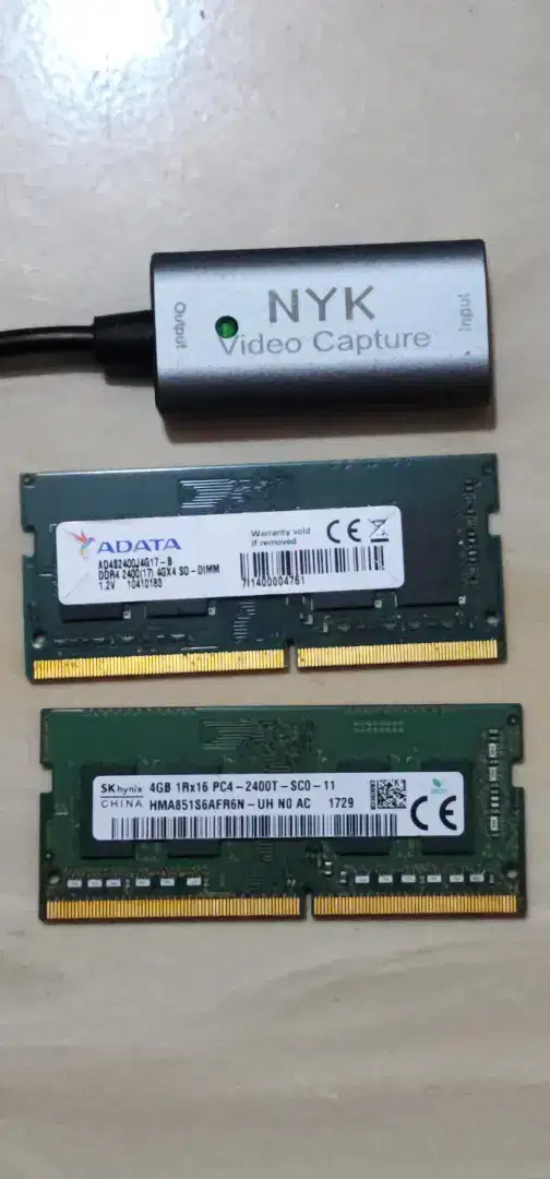 Ram ddr4 leptop 4GB x2