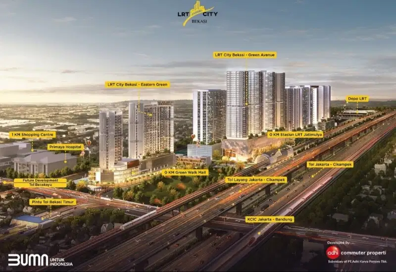 promo cicilan 2 juta tanpa Dp , terkoneksi langsung dengan statiun LRT