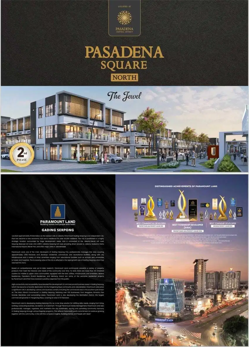 Ruko 4,5 x 17 (Single Alfresco) Pasadena Square North - 2nd Phase