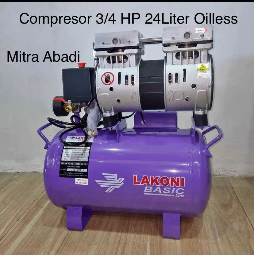 Compresor oilless 25S lakoni original baru