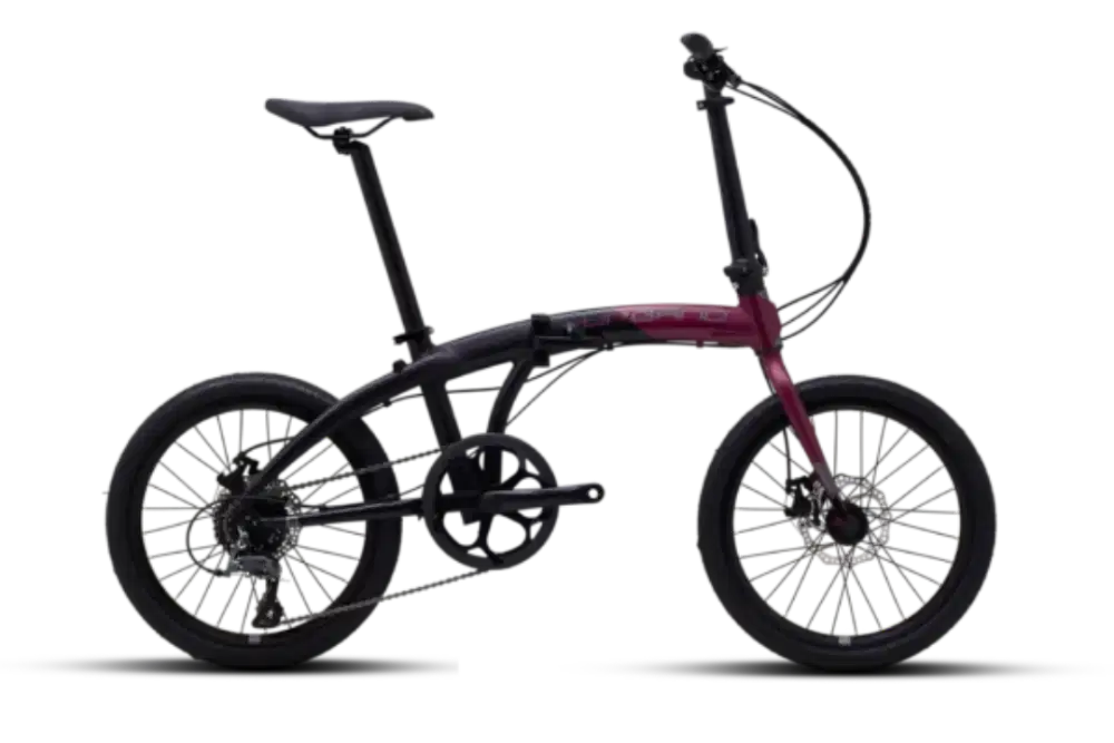 Sepeda Lipat | Polygon Urbano | Warna Ungu Hitam